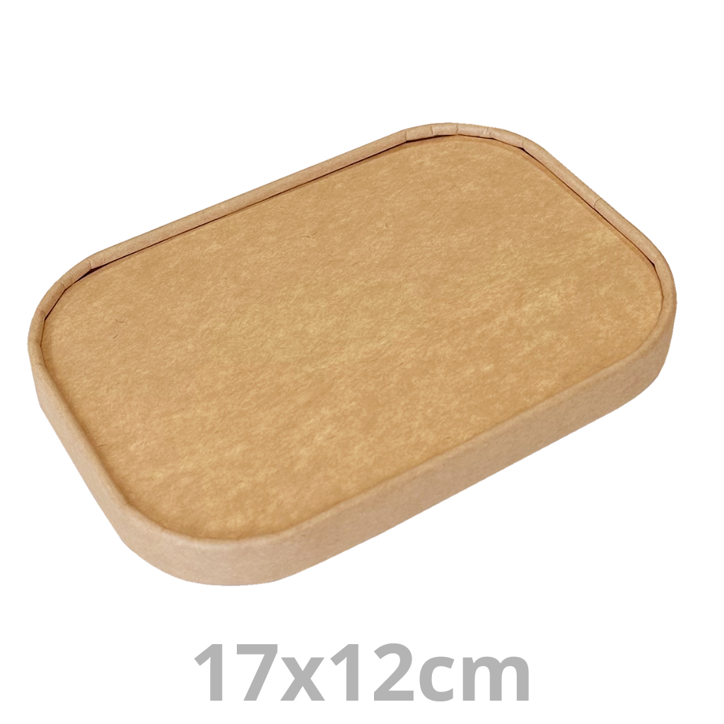 Couvercle carton pour barquette rectangulaire carton 17x12cm 6X50pcs