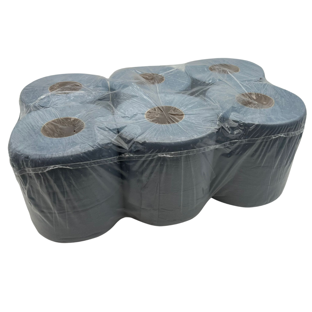 [8837-BEA] Bobine à devidage central bleu 2 plis 20cm x 135m 6 rouleaux