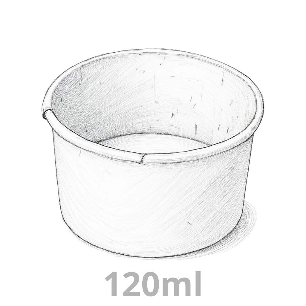 Pot à glace carton 120ml 1000pcs