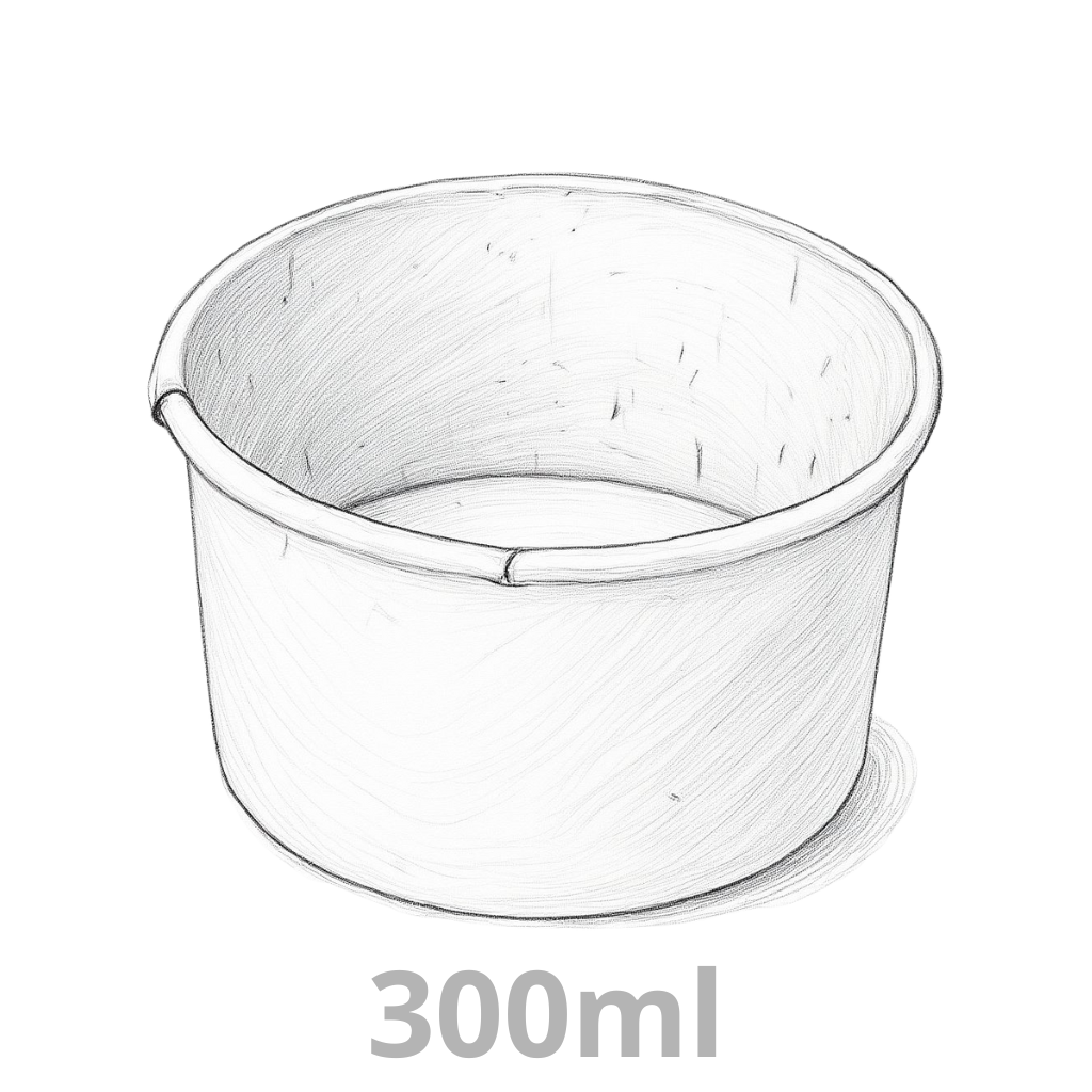 Pot à glace carton 300ml 1000pcs