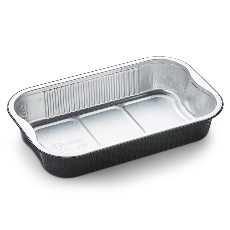 Ravier aluminium noir Extra Strong 1400 ml 27x16cm 300pcs