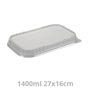 Couvercle pour ravier aluminium noir Extra Strong 1400ml 27x16cm 400pcs