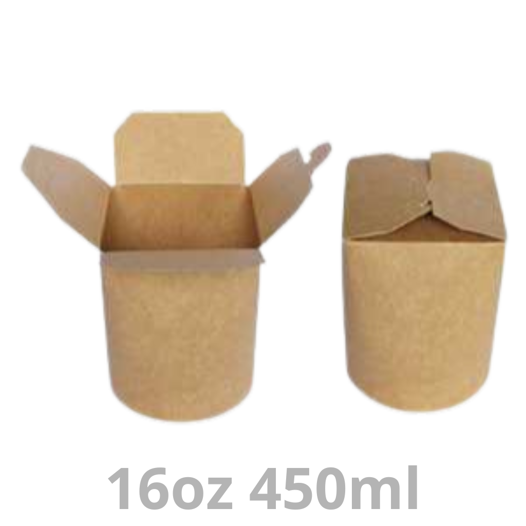Pot à pâtes brun carton 16oz 450ml 50pcs