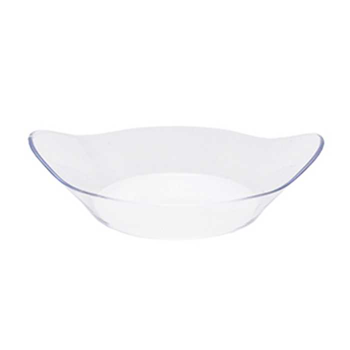 Verrine ovale à poignées transparent PS 30ml 8x7cm 8x25pcs