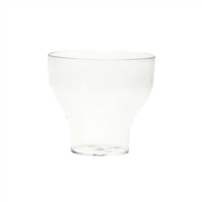 Verrine "Tulipe" transparent PS 65ml 5.5x3cm 10x20pcs
