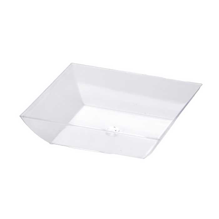 Verrine assiette carrée réutilisable PP 35ml 6x6cm 8x25pcs
