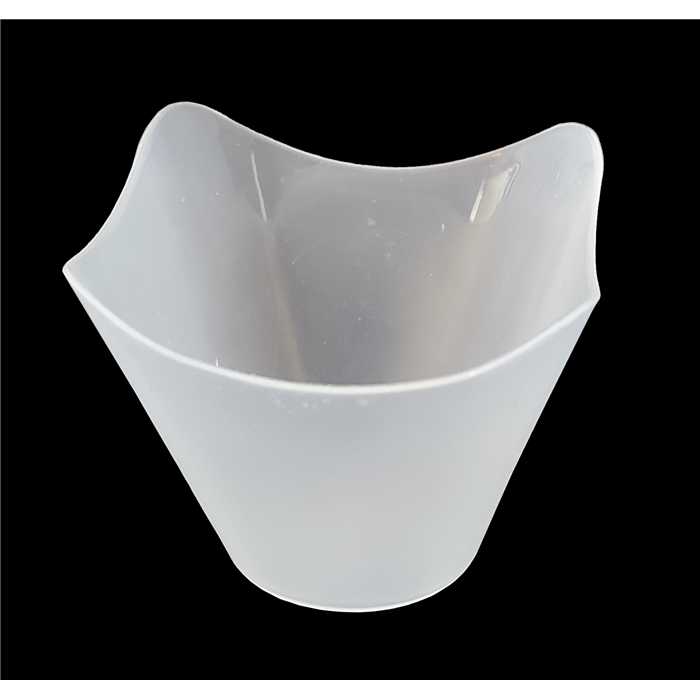 Verrine carrée évasée réutilisable PP 57ml 6x5cm 8x25pcs