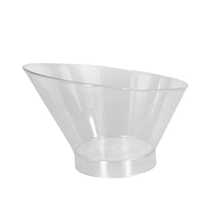 Verrine ronde coupe basse transparent PS 195ml 11x6cm 10x10pcs