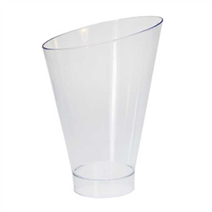 Verrine coupe coupe haute transparent PS 195ml 8x5cm 10x10pcs