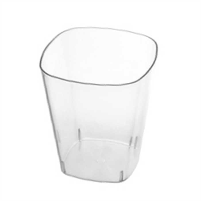 Verrine carrée haute transparent PS 150ml 6x6cm 10x20pcs