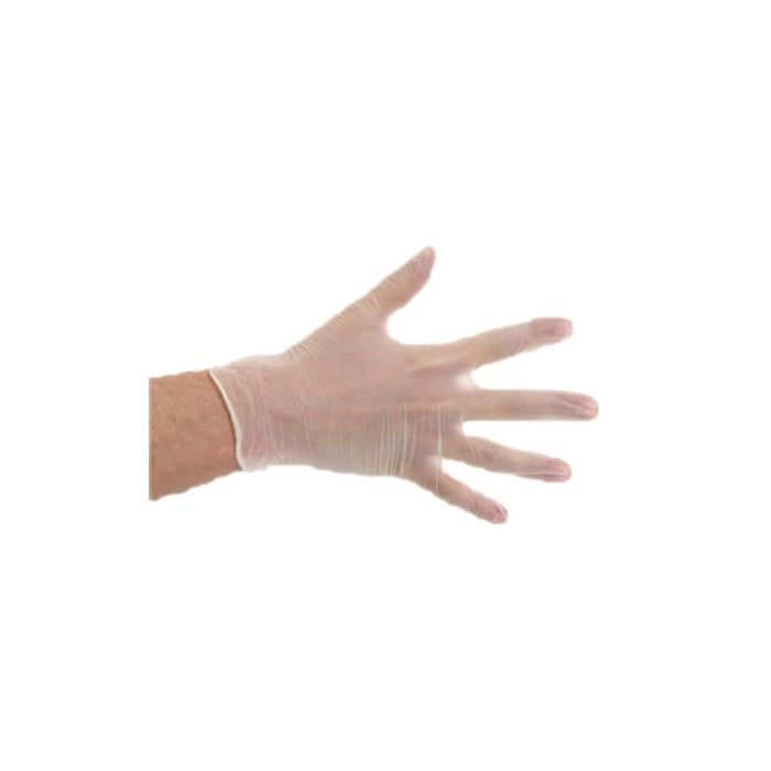 Gant vinyle transparent non poudré XL 10x100pcs