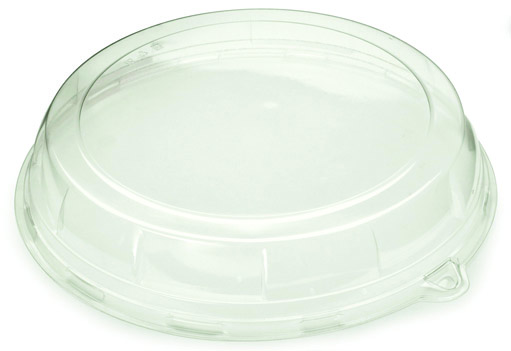 [DOM57896-SAT] Couvercle rPET Pour plateau assiette ronde Ø23cm 6x21pcs