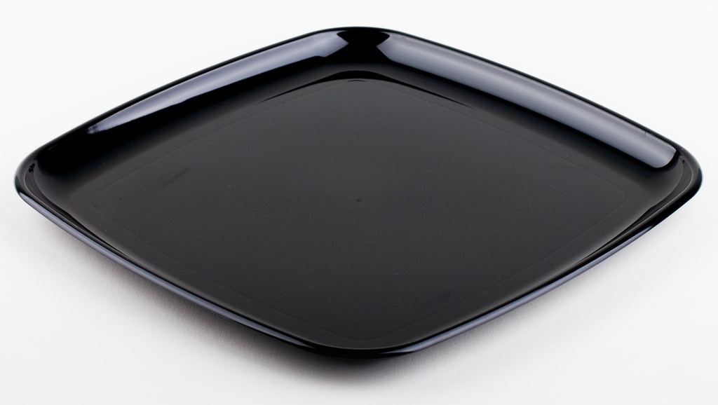 MOZAIK Plateau carré noir réutilisable PP 27x27cm 5x5pcs
