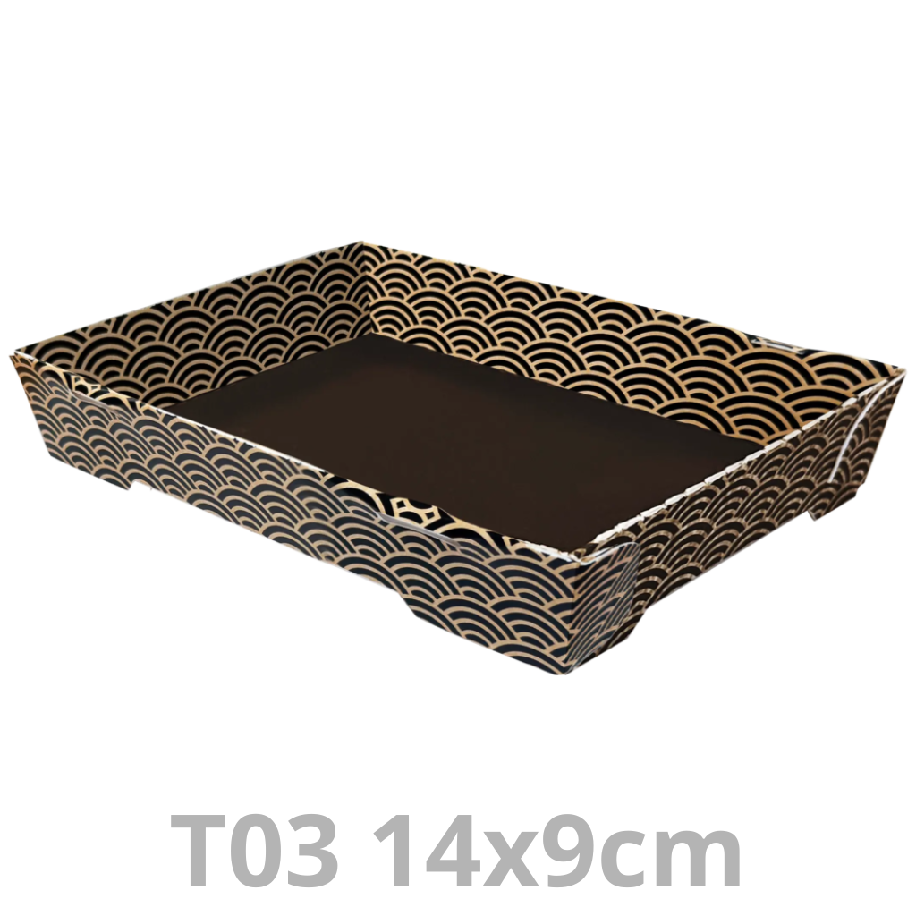 Ravier à sushis T03 Tray2Go Zen 14x9cm 400pcs