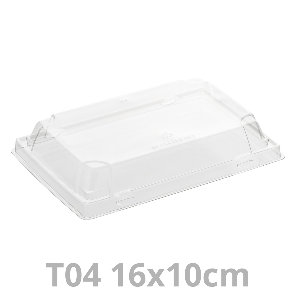 Couvercle pour ravier à sushis T04 Tray2Go 16x10cm 8x50pcs