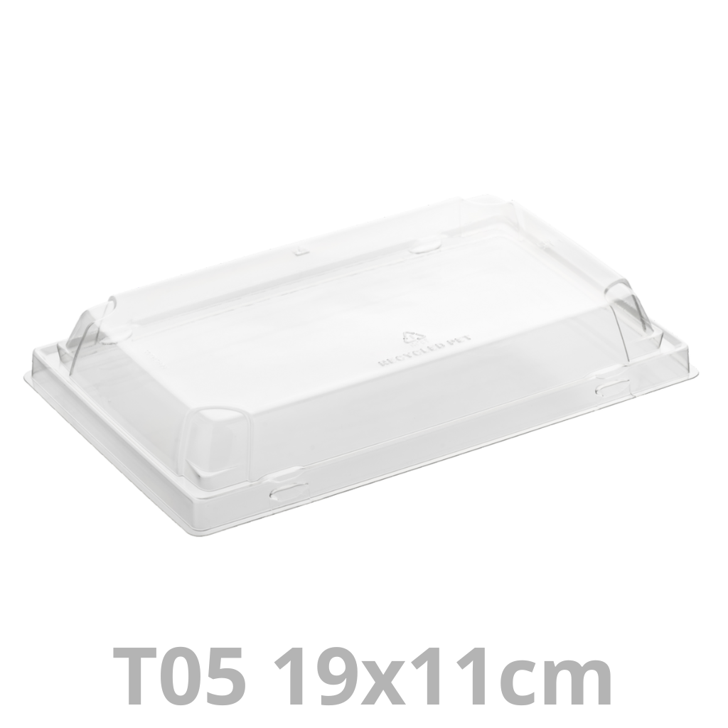 Couvercle pour ravier à sushis T05 Tray2Go 19x11cm 8x50pcs