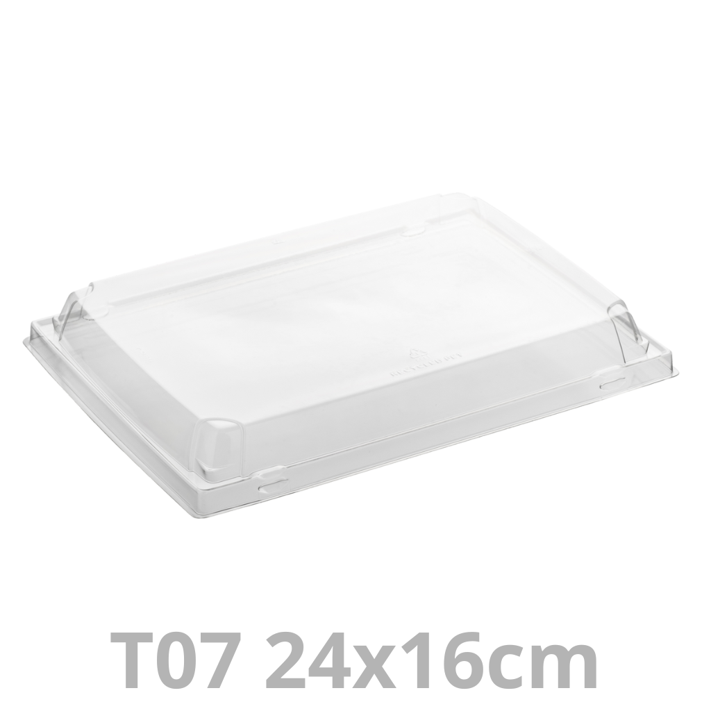 Couvercle pour ravier à sushis T07 Tray2Go 24x16cm 4x50pcs