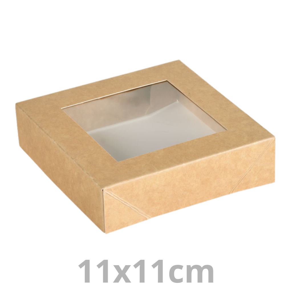 [202878-DUI] Couvercle CARTON avec fenêtre transparente pour Viking Box 11x11cm 300pcs