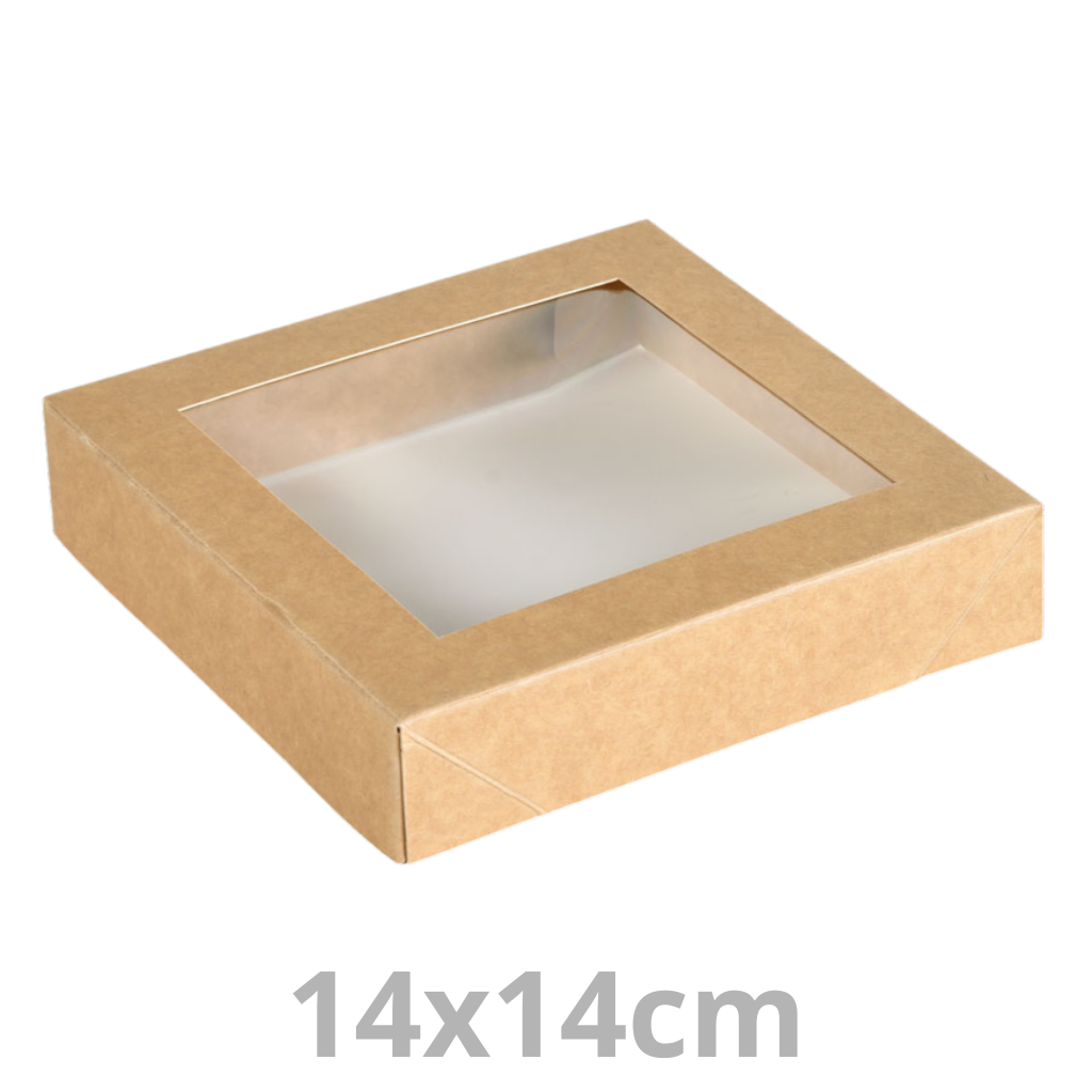 [202880-DUI] Couvercle CARTON avec fenêtre transparente pour Viking Box 14x14cm 300pcs