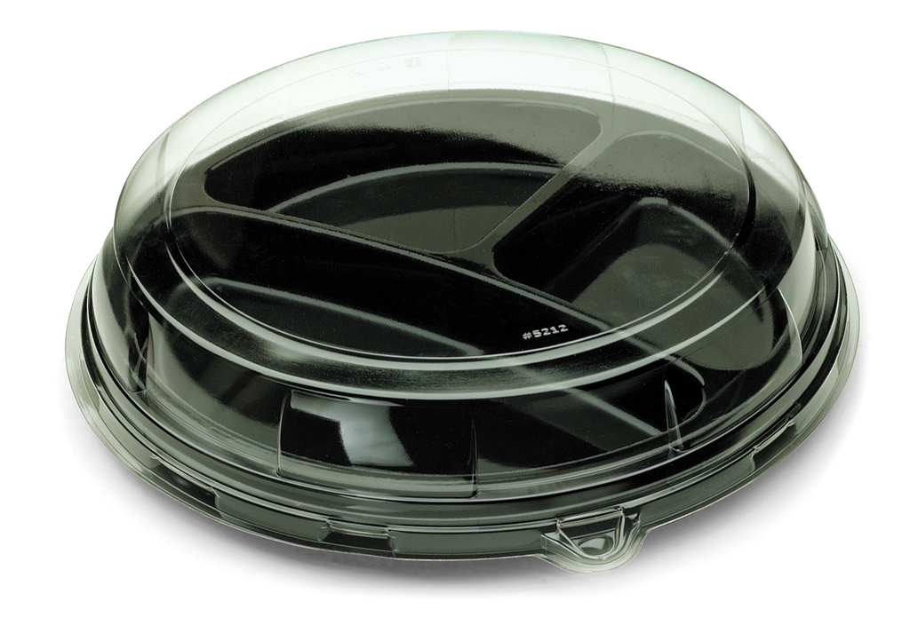[DOM05212-50-SAT] Couvercle rPET pour plateau assiette rond Ø30cm 2x25pcs