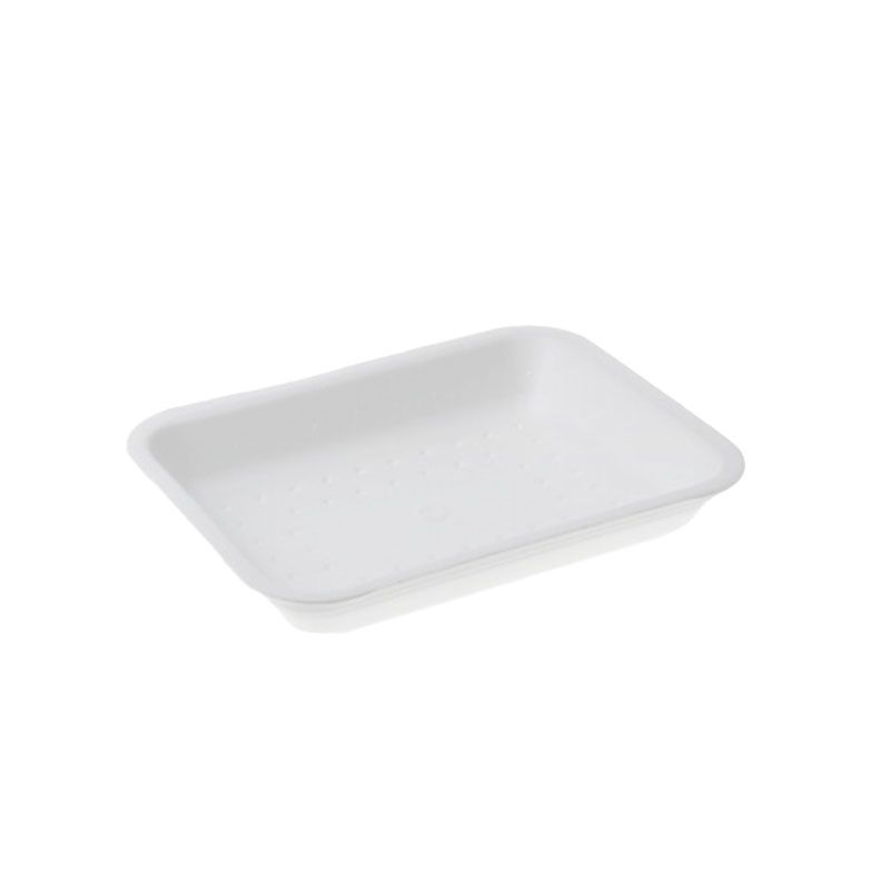 [55100119-VAK] Barquette rectangulaire à viande absorbant blanc 24-24 (70S) XPS 17.5x13.5x2.4cm 840pcs