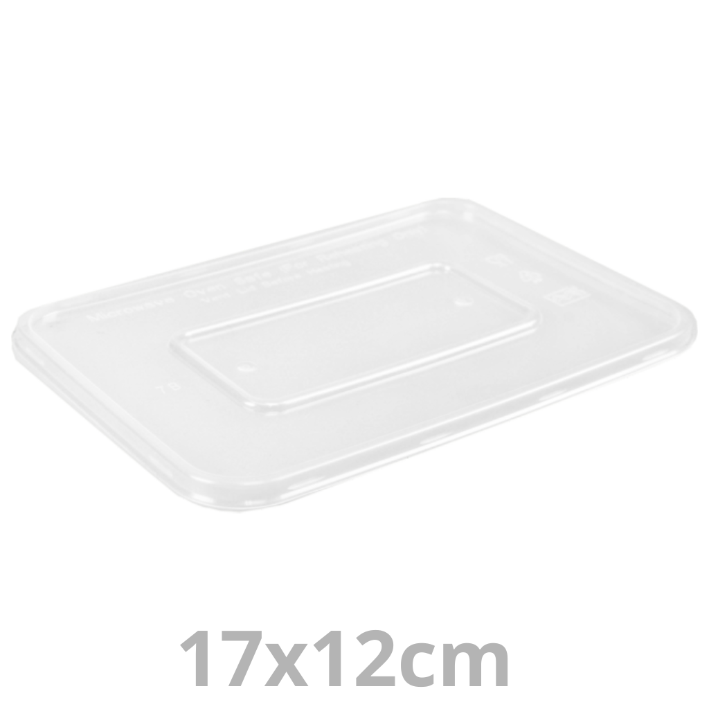 Couvercle PP pour ravier rectangulaire PP 17x12cm 500pcs