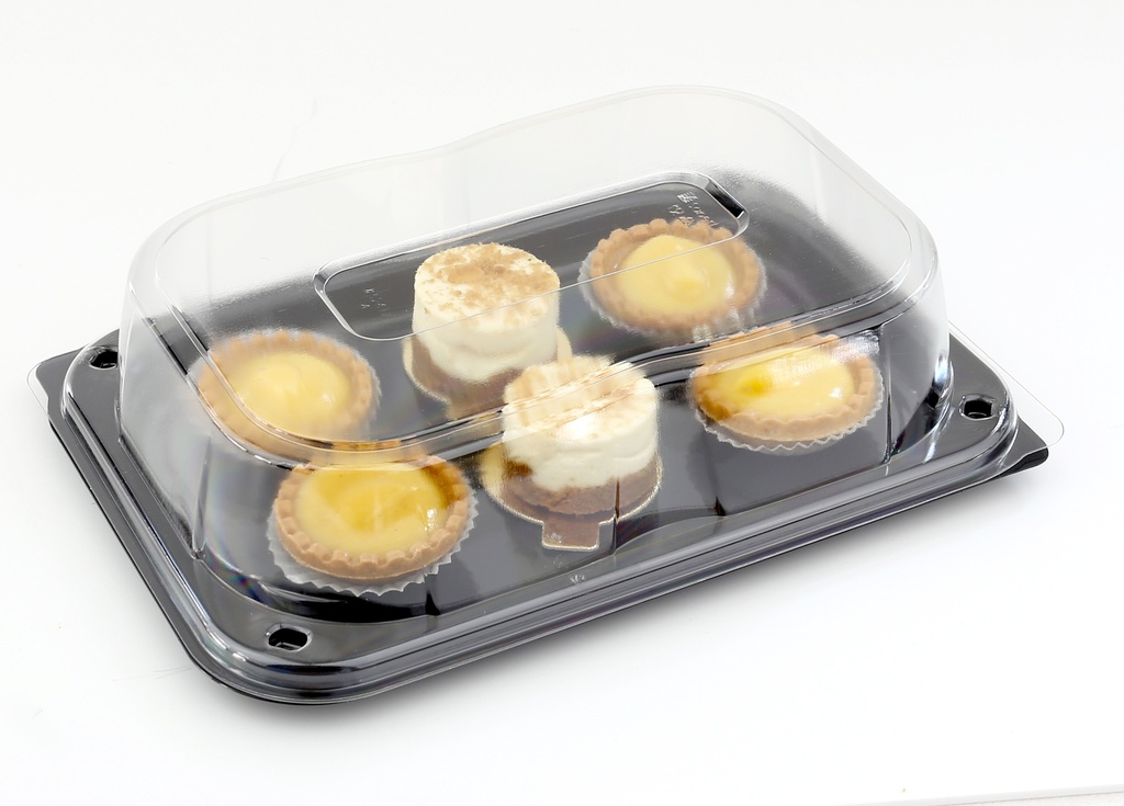 [COMC9241725CN-SAT] COMBOPACK Plateau traiteur gourmet avec couvercle Ultimate rPET 24x17cm 25+25pcs