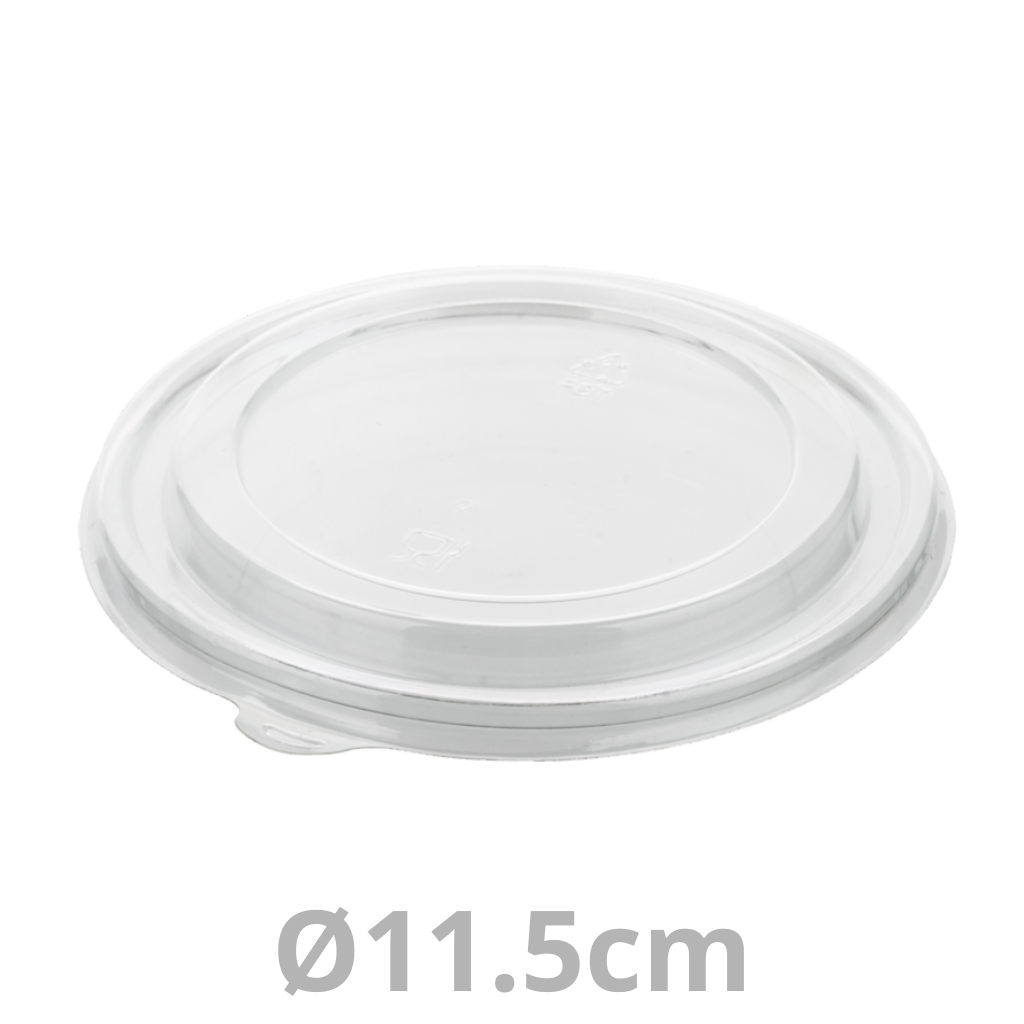 Couvercle PET pour saladier rond carton Ø11.5cm 6x50pcs