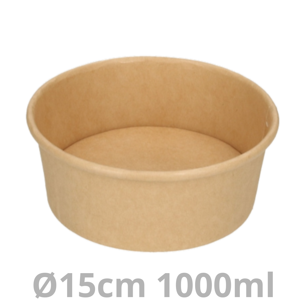 [SALROC1000-BRK] Saladier rond carton 1000ml Ø15cm 300pcs
