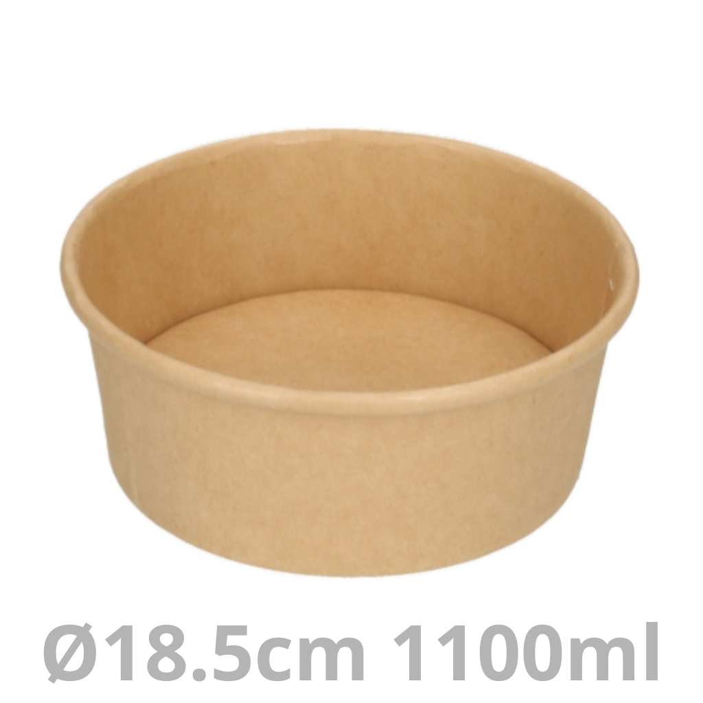 [SALROC1100-BRK] Saladier rond carton 1100ml Ø18.5cm 300pcs