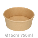 Saladier rond carton 750ml Ø15cm 300pcs