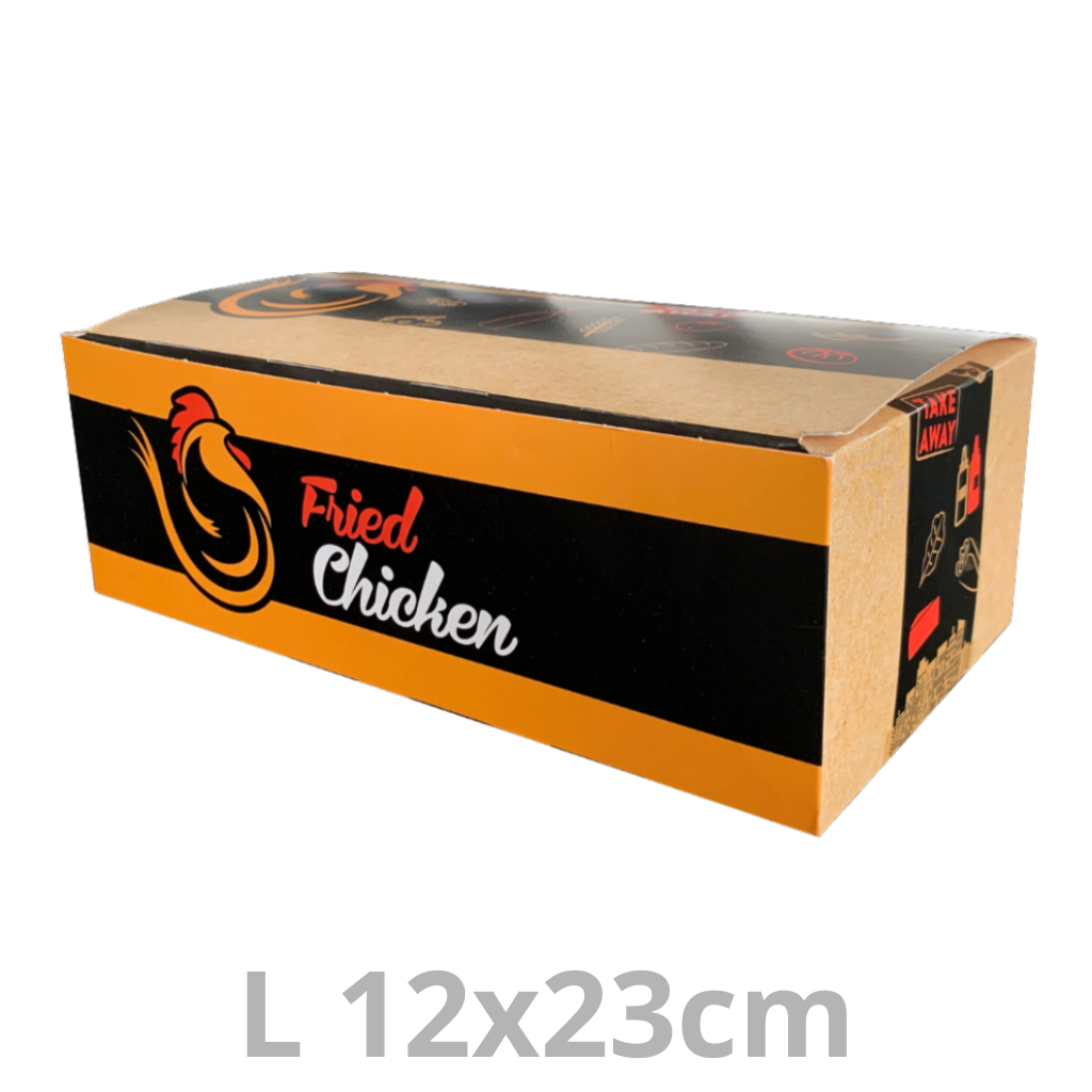 [FC3-PRG] Boite à poulet frit Grand/Large 12x23cm 200pcs