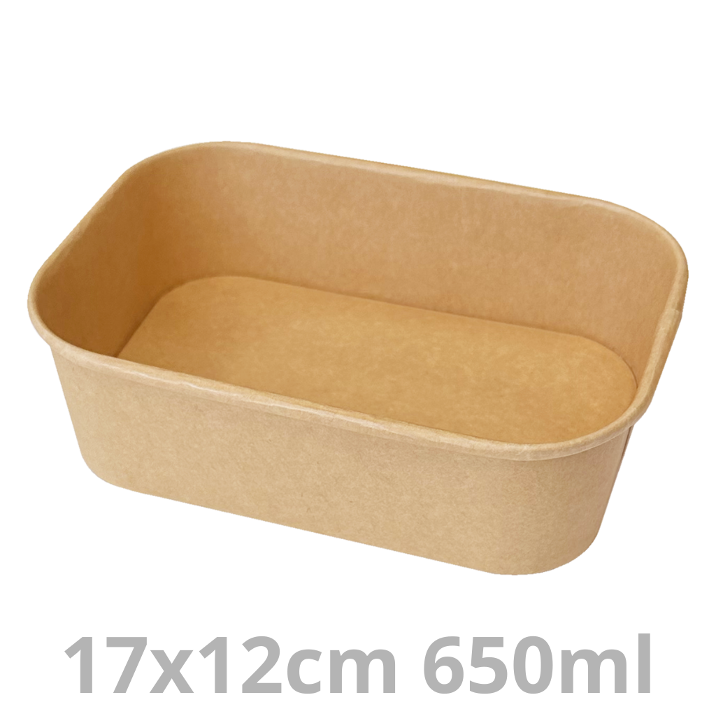 [PAP17022PP-SAT] Barquette rectangulaire carton 650ml 17x12cm 6x50pcs