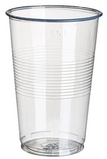 Gobelet à bière transparent PP 25/35cl 25x100pcs