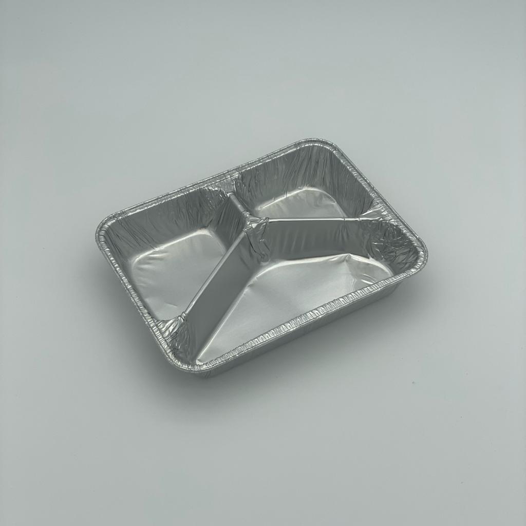 [R960G-ACG] Ravier aluminium 3 compartiments 750ml 23x18cm 1000pcs