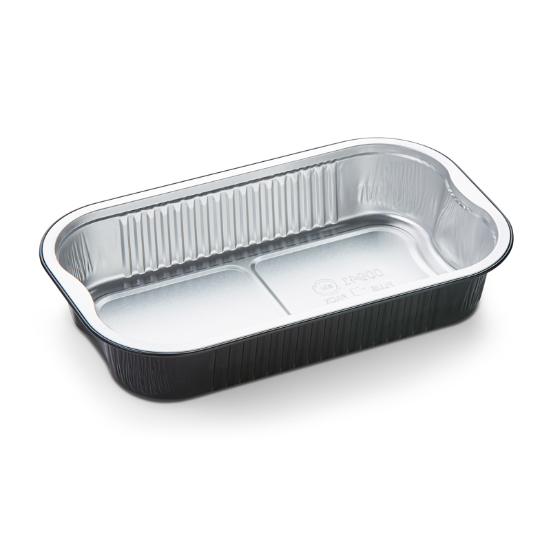 Ravier aluminium noir Extra Strong 1000ml 23x14cm 340pcs