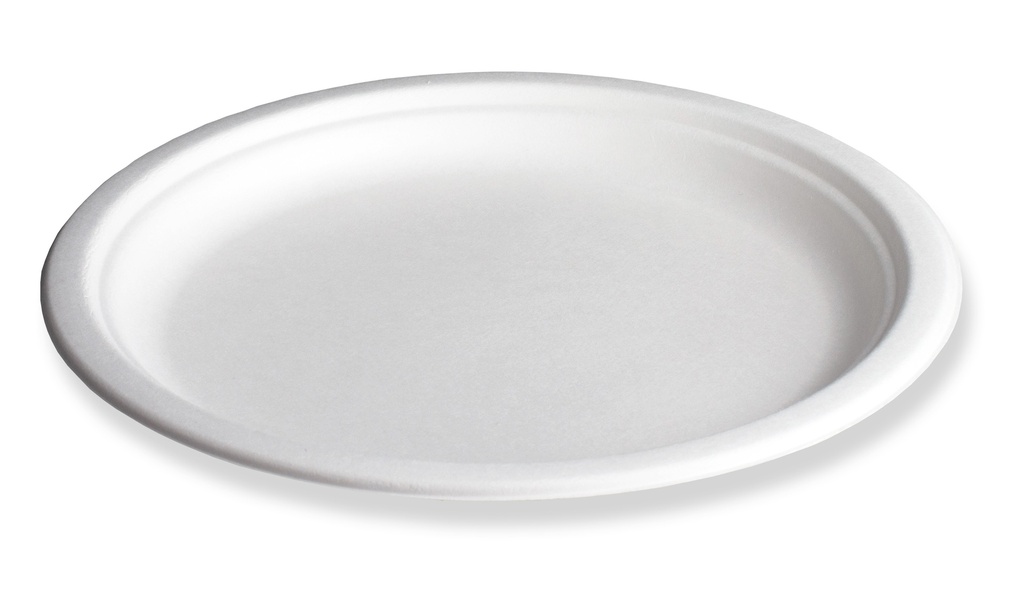 Assiette ronde blanc BEPULP Ø23cm 10x50pcs