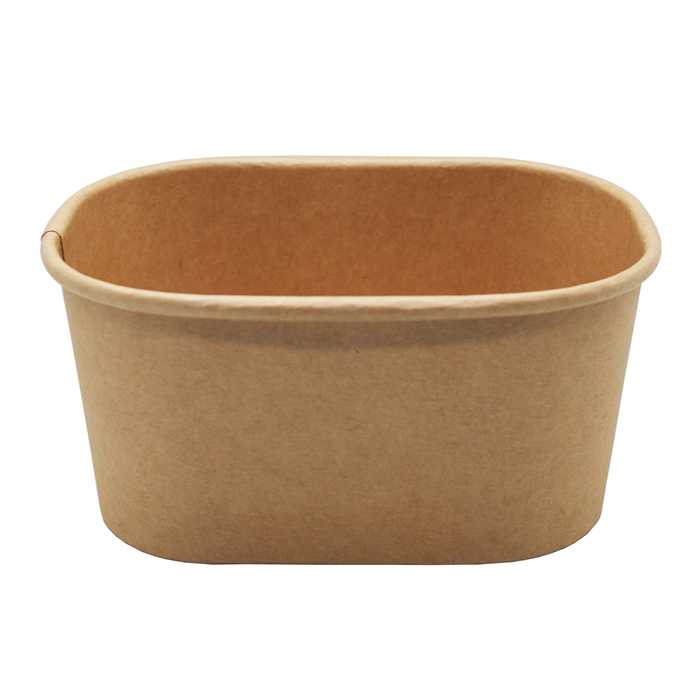 Barquette rectangulaire carton 250ml 20x25pcs