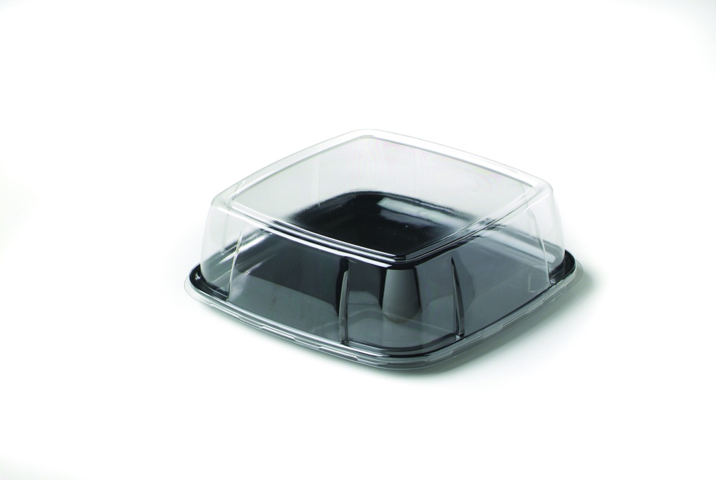 Couvercle PET dôme pour MOZAIK plateau carré PP 40x40cm 25pcs