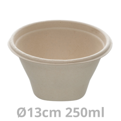 [PUL42108-SAT] Saladier rond BEPULP 250ml Ø13cm 10x100pcs