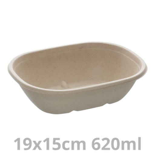 [PUL18021-SAT] Saladier ovale BEPULP 620ml 19x15cm 6x50pcs