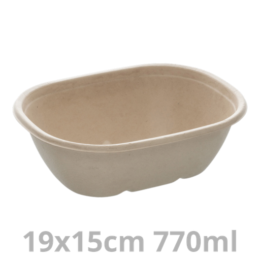 [PUL18026-SAT] Saladier ovale BEPULP 770ml 19x15cm 6x50pcs