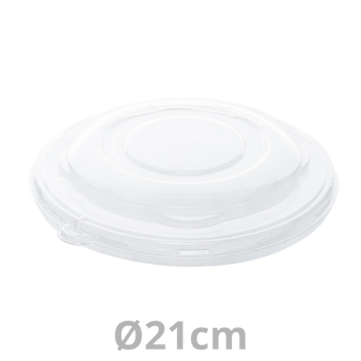 [PUL52932-SAT] Couvercle rPET dôme pour saladier rond BEPULP Ø21cm 6x25pcs