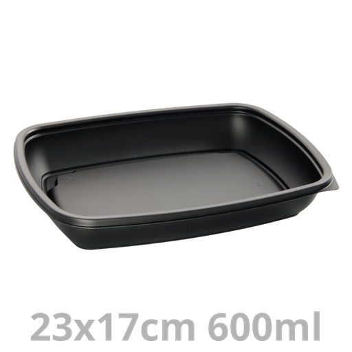 [HOT78120-SAT] FastPac barquette rectangulaire 600ml 23x17cm 4x75pcs