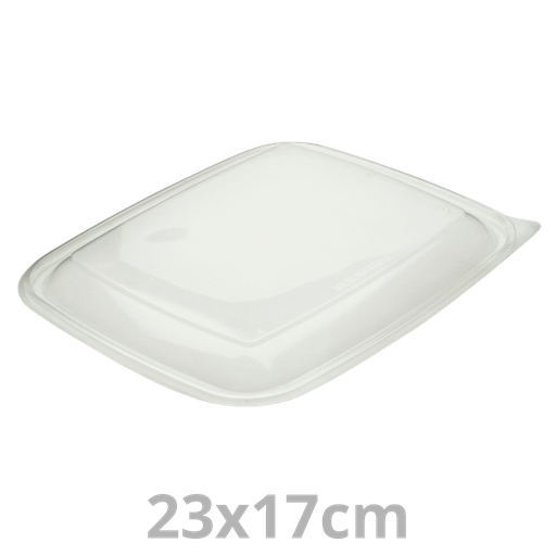 [HOT52871-SAT] Couvercle PP pour FastPac barquette rectangulaire 23x17cm 4x75pcs