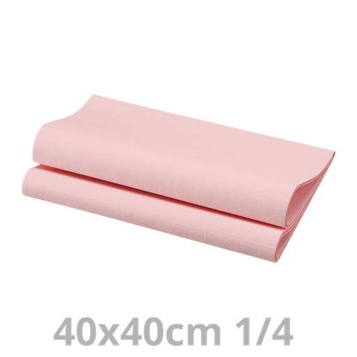 [AL4V40ROS-BRK] Serviette Airlaid rose 1/4 40x40cm 800pcs