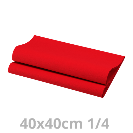 [AL4V40ROU-BRK] Serviette Airlaid rouge 1/4 40x40cm 800pcs