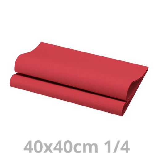 [AL4V40BOR-BRK] Serviette Airlaid bordeaux 1/4 40x40cm 800pcs