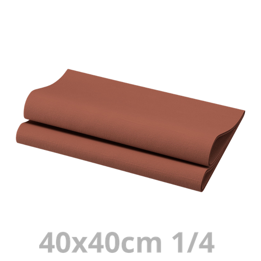 [AL4V40BRU-BRK] Serviette Airlaid brun 1/4 40x40cm 800pcs