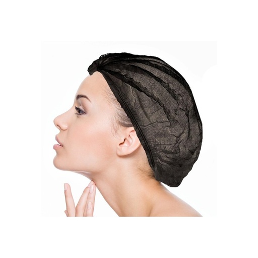 [9001513/-BEN] Charlotte non tissé clip noir 2 élastiques 53.5cm 100pcs